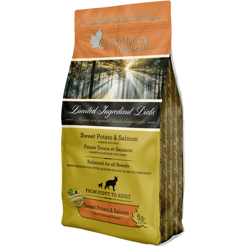 Canadian Naturals L.I.D. Sweet Potato & Salmon Dog Food - 2.27 Kg - Dog Food - Canadian Naturals - PetMax Canada