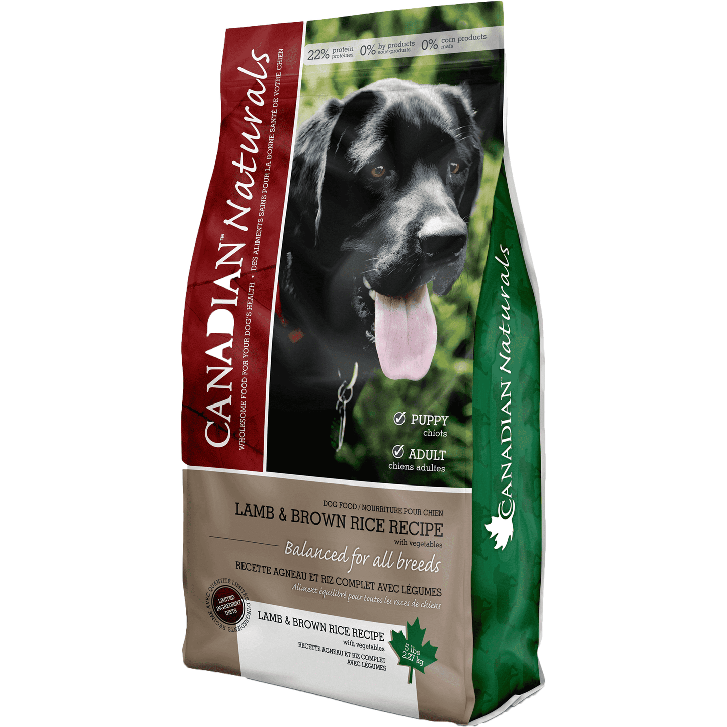 Canadian Naturals Lamb & Brown Rice Dog Food - 2.27 Kg - Dog Food - Canadian Naturals - PetMax Canada