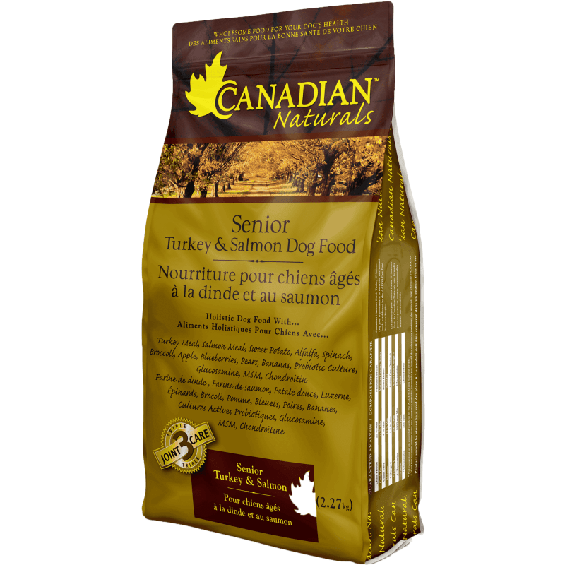 Canadian Naturals Senior Turkey & Salmon Dog Food - 2.27 Kg - Dog Food - Canadian Naturals - PetMax Canada