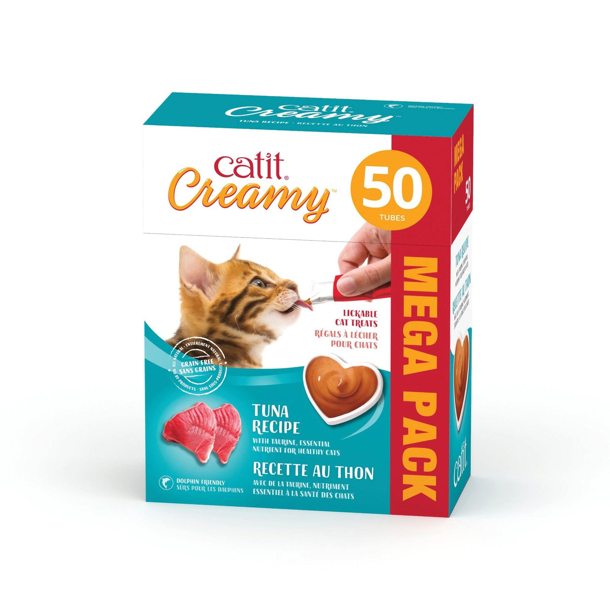 CatIt Creamy Lickable Treats Tuna - 5 Pack - Cat Treats - Catit - PetMax Canada