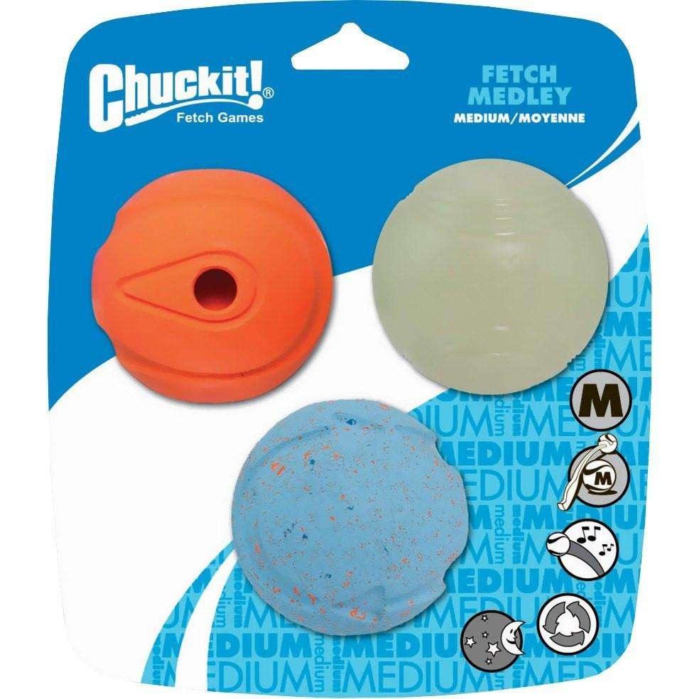 Chuck It Fetch Medley Balls - Medium - Dog Toys - Chuck It! - PetMax Canada