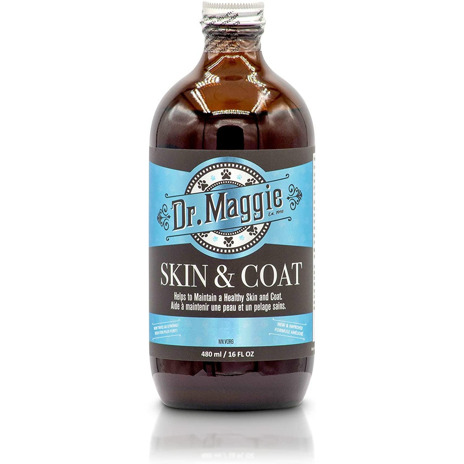 Dr. Maggie Skin and Coat Omega 3 Supplement with Fish Oil, Flax, and Olive Oil - 240mL - Health Care - Dr. Maggie's - PetMax Canada