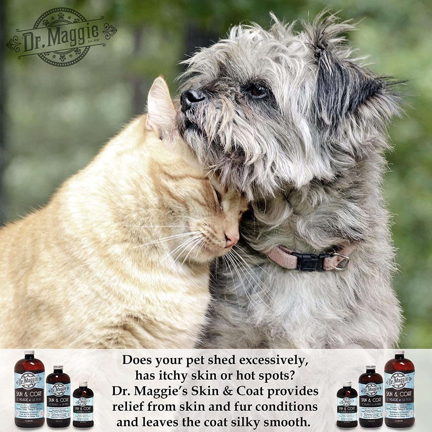 Dr. Maggie Skin and Coat Omega 3 Supplement with Fish Oil, Flax, and Olive Oil - 240mL - Health Care - Dr. Maggie's - PetMax Canada