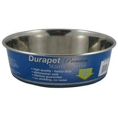 Durapet Premium Stainless Steel Bowl - 355 mL - Stainless Steel - OurPets - PetMax Canada