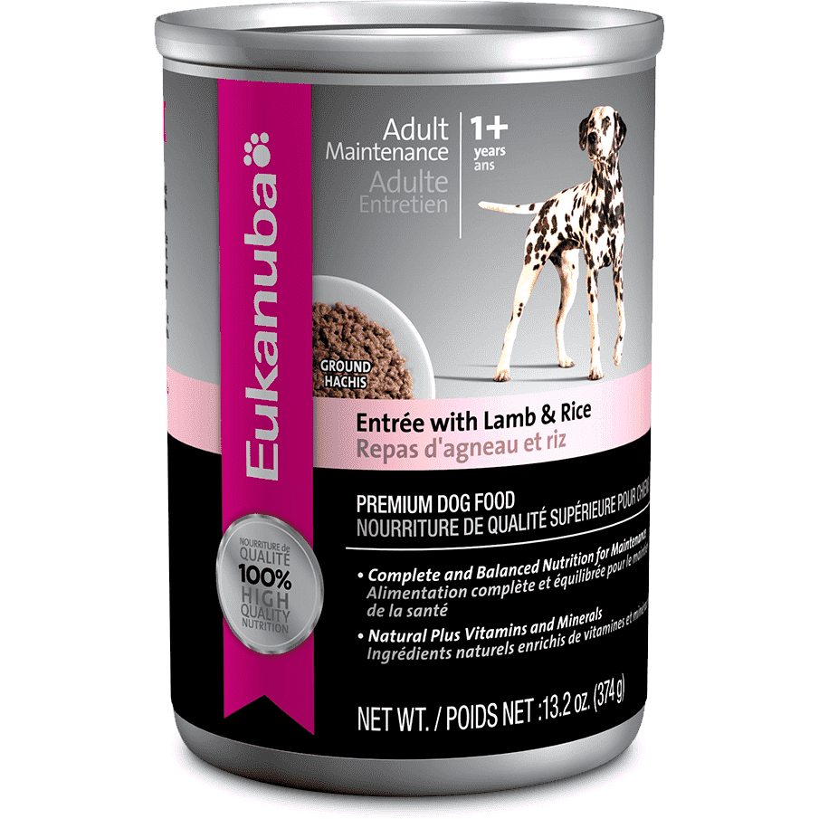 Eukanuba Canned Dog Food Lamb & Rice Entree - 374g - Canned Dog Food - Eukanuba - PetMax Canada