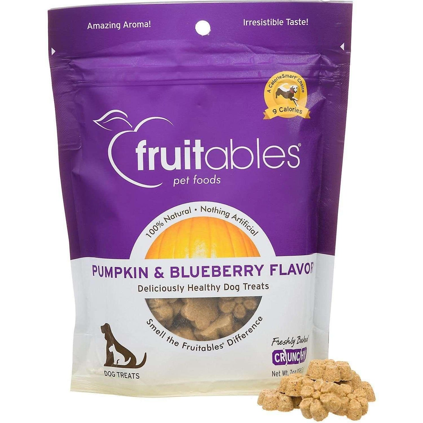 Fruitables Dog Treats Pumpkin & Blueberry - 198g - Dog Treats - Fruitables - PetMax Canada
