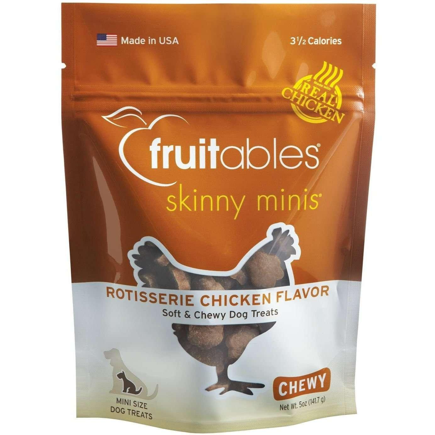 Fruitables Skinny Minis Dog Treats Rotisserie Chicken - 141.7g - Dog Treats - Fruitables - PetMax Canada