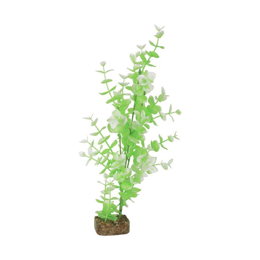 GloFish Plant Large Green White - Default Title - Aquarium Accessories - GloFish - PetMax Canada