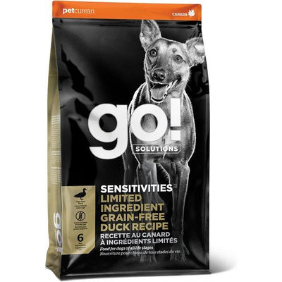 GO! SENSITIVITIES Limited Ingredient Grain Free Duck recipe for dogs - 1.59 Kg - Dog Food - Go! - PetMax Canada