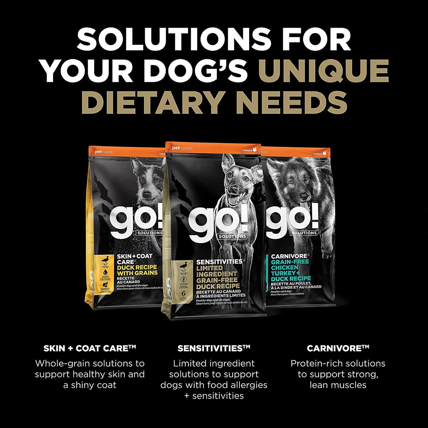 GO! SENSITIVITIES Limited Ingredient Grain Free Duck recipe for dogs - 1.59 Kg - Dog Food - Go! - PetMax Canada