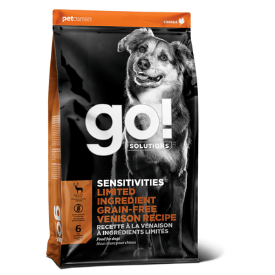 GO! SENSITIVITIES Limited Ingredient Grain Free Venison recipe for dogs - 1.59 Kg - Dog Food - Go! - PetMax Canada