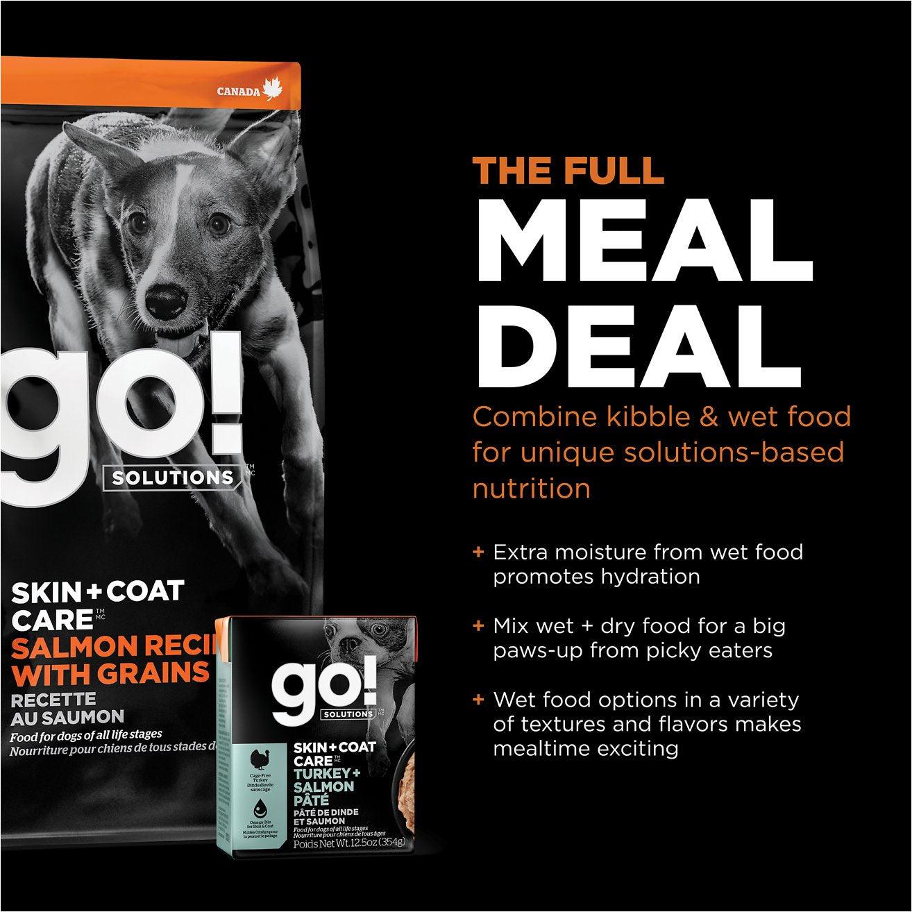 GO! SKIN + COAT CARE Salmon Recipe for dogs - 1.59 Kg - Dog Food - Go! - PetMax Canada