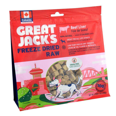 Great Jacks Freeze Dried Dog Treats Beef Liver - 28g - Dog Treats - Great Jacks - PetMax Canada