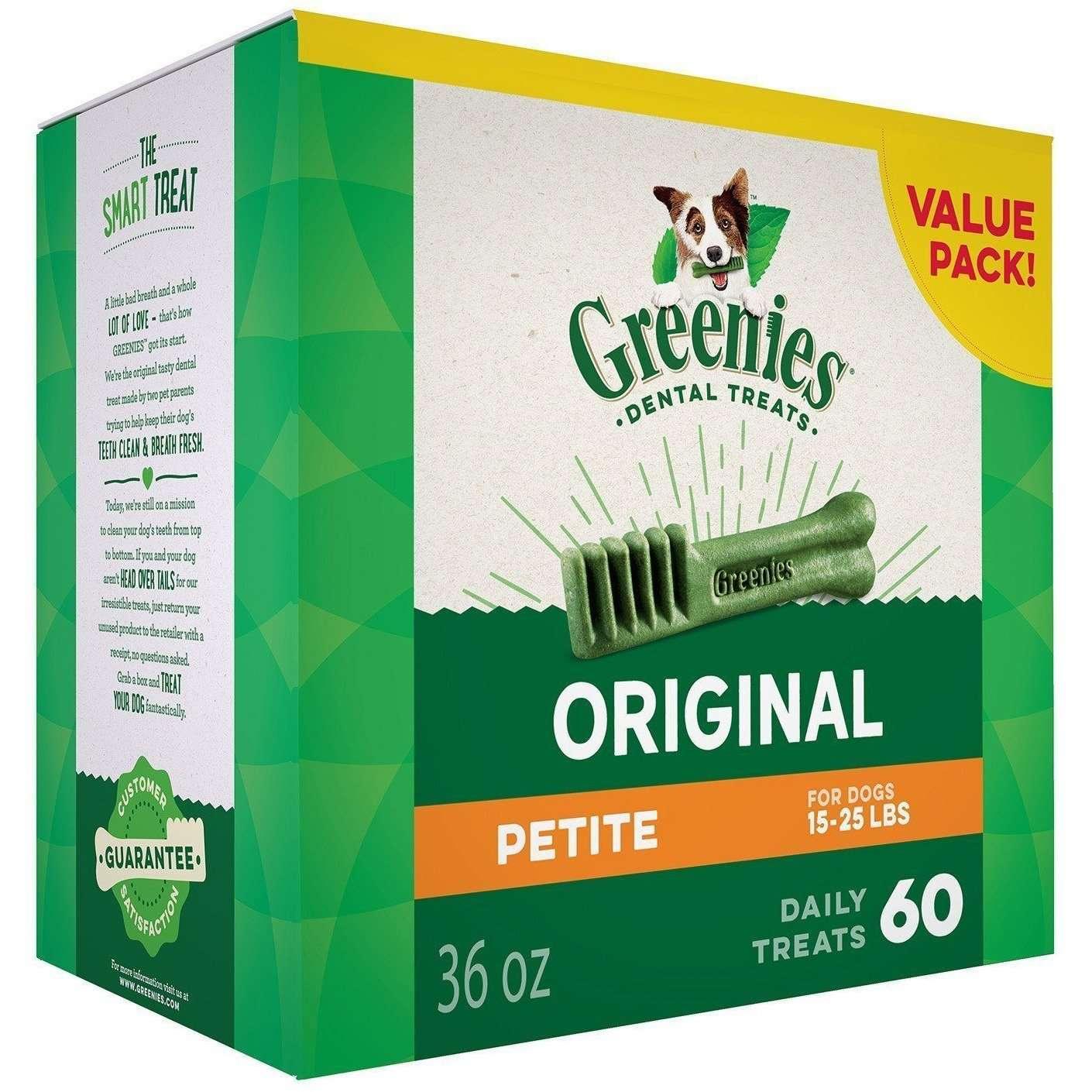 Greenies Dental Treat Original Petite - 1.02 Kg - Dog Treats - Greenies - PetMax Canada