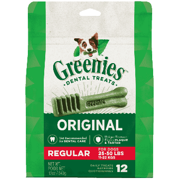 Greenies Dental Treat Original Regular - 340g - Dog Treats - Greenies - PetMax Canada