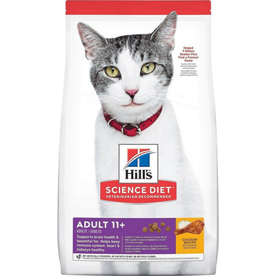 Hill's Science Diet Adult 11+ Chicken Recipe cat food - 1.58 Kg - Cat Food - Hill's Science Diet - PetMax Canada