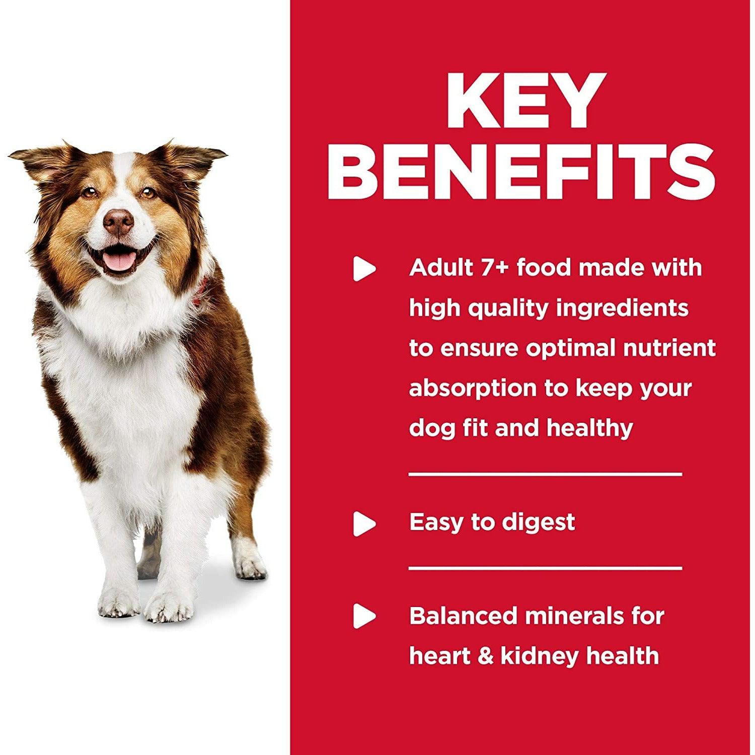 Hill's Science Diet Adult 7+ Beef & Barley Entrée dog food - 370g - Canned Dog Food - Hill's Science Diet - PetMax Canada