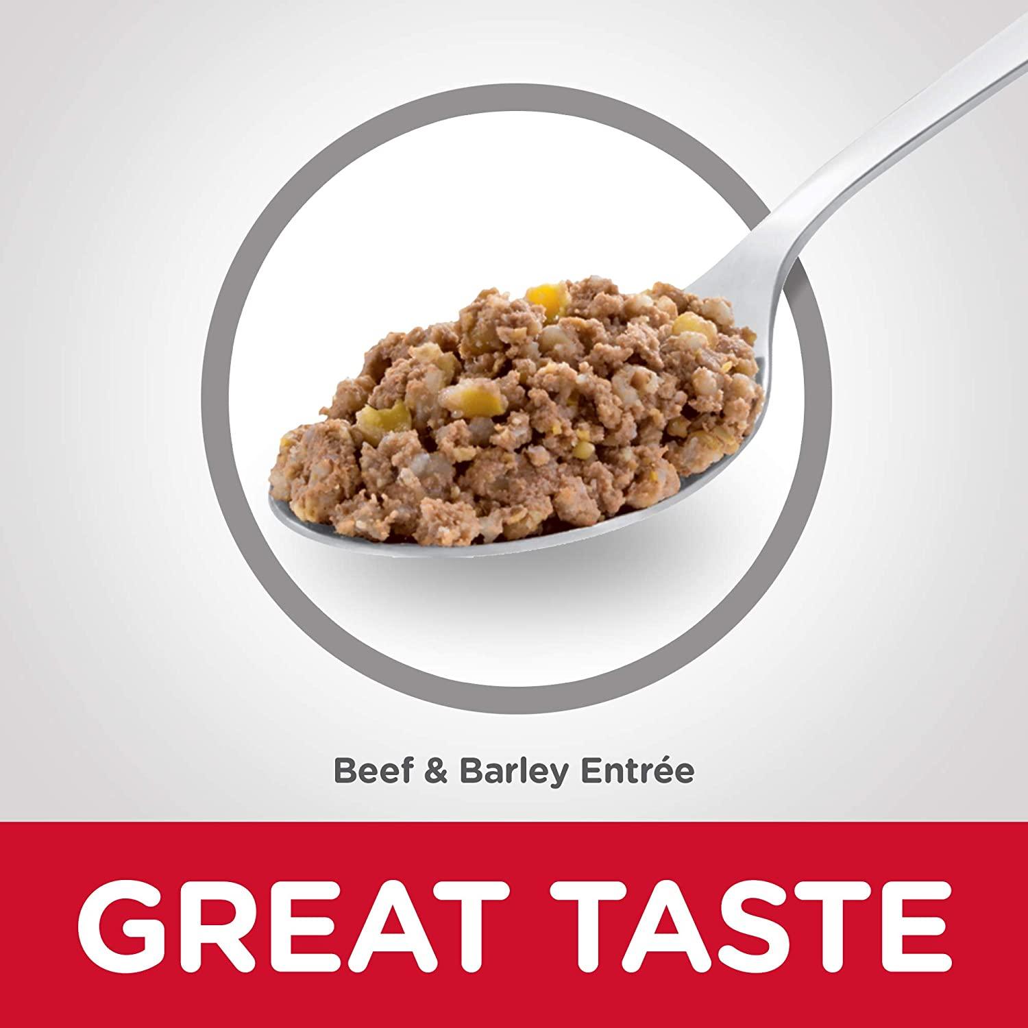 Hill's Science Diet Adult 7+ Beef & Barley Entrée dog food - 370g - Canned Dog Food - Hill's Science Diet - PetMax Canada