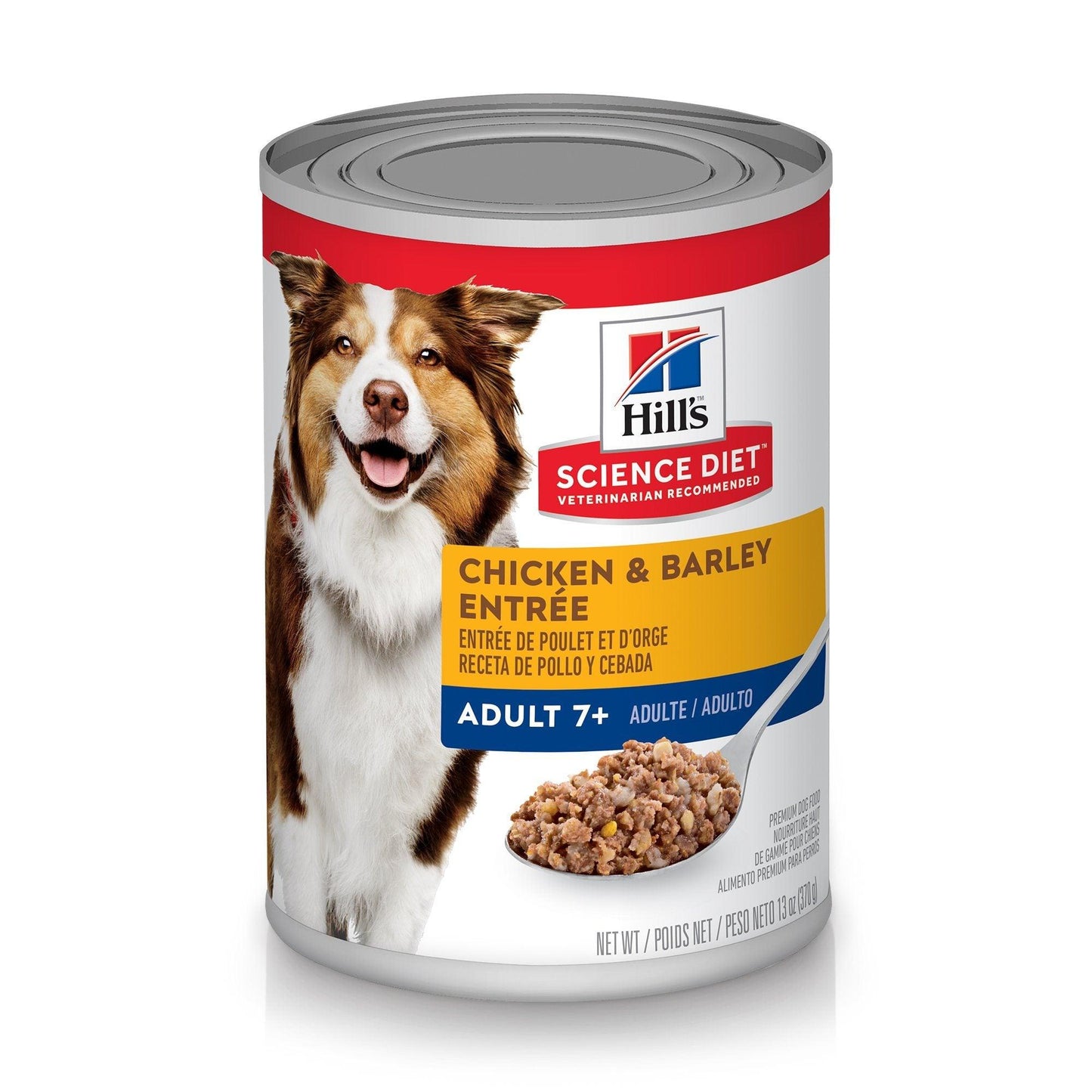 Hill's Science Diet Adult 7+ Chicken & Barley Canned Dog Food - 370g - Canned Dog Food - Hill's Science Diet - PetMax Canada