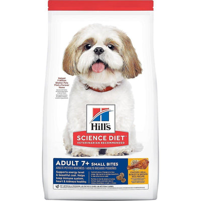 Hill's Science Diet Adult 7+ Small Bites Chicken Meal, Barley & Rice Recipe Dry Dog Food - 2.27 Kg - Dog Food - Hill's Science Diet - PetMax Canada