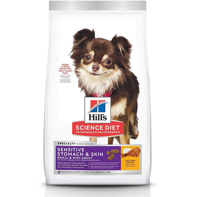 Hill's Science Diet Adult Sensitive Stomach & Skin Small & Mini Chicken Recipe Dog Food - 1.8 Kg - Dog Food - Hill's Science Diet - PetMax Canada