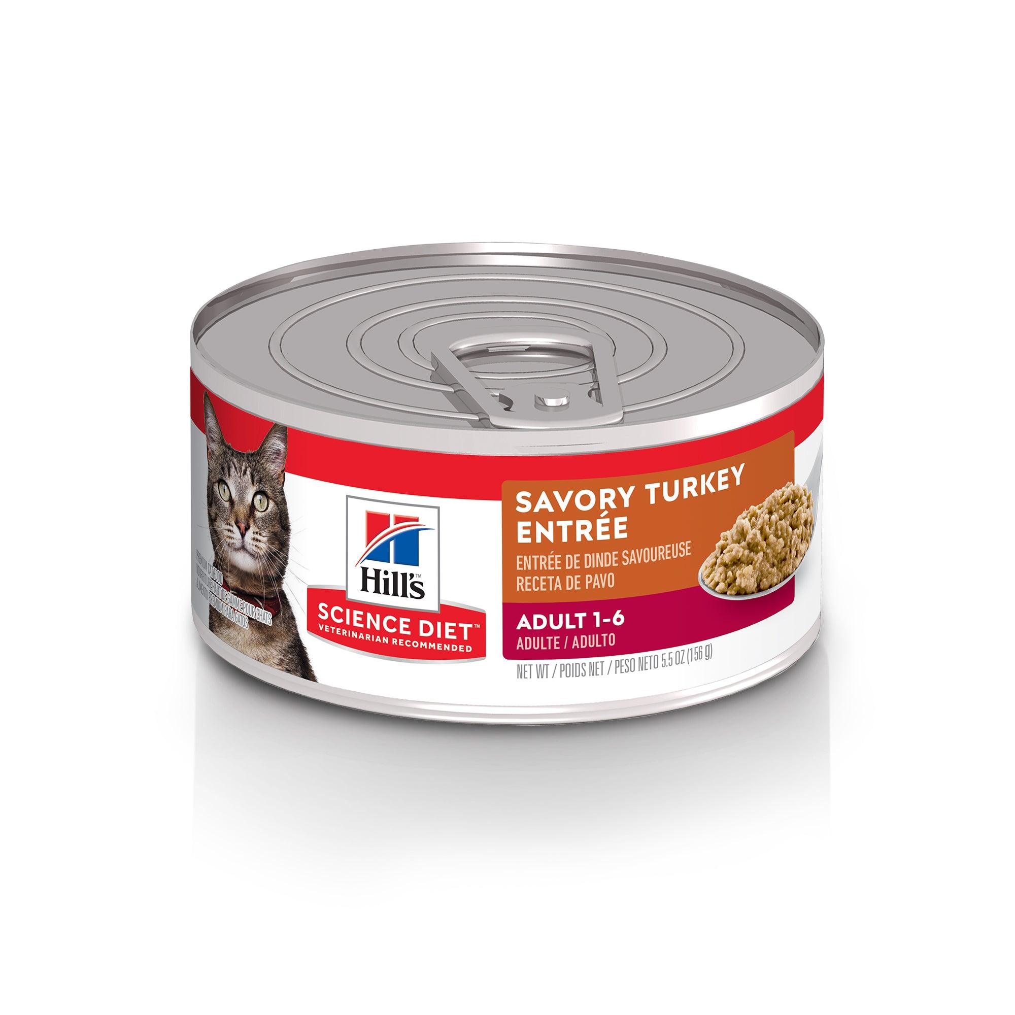 Adult Savory Turkey Wet Cat Food Science Diet