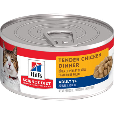 Hill's Science Diet Canned Cat Food Tender Dinners Adult Chicken 7+ - 156g - Canned Cat Food - Hill's Science Diet - PetMax Canada