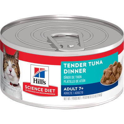 Hill's Science Diet Canned Cat Food Tender Dinners Tuna 7+ - 156g - Canned Cat Food - Hill's Science Diet - PetMax Canada