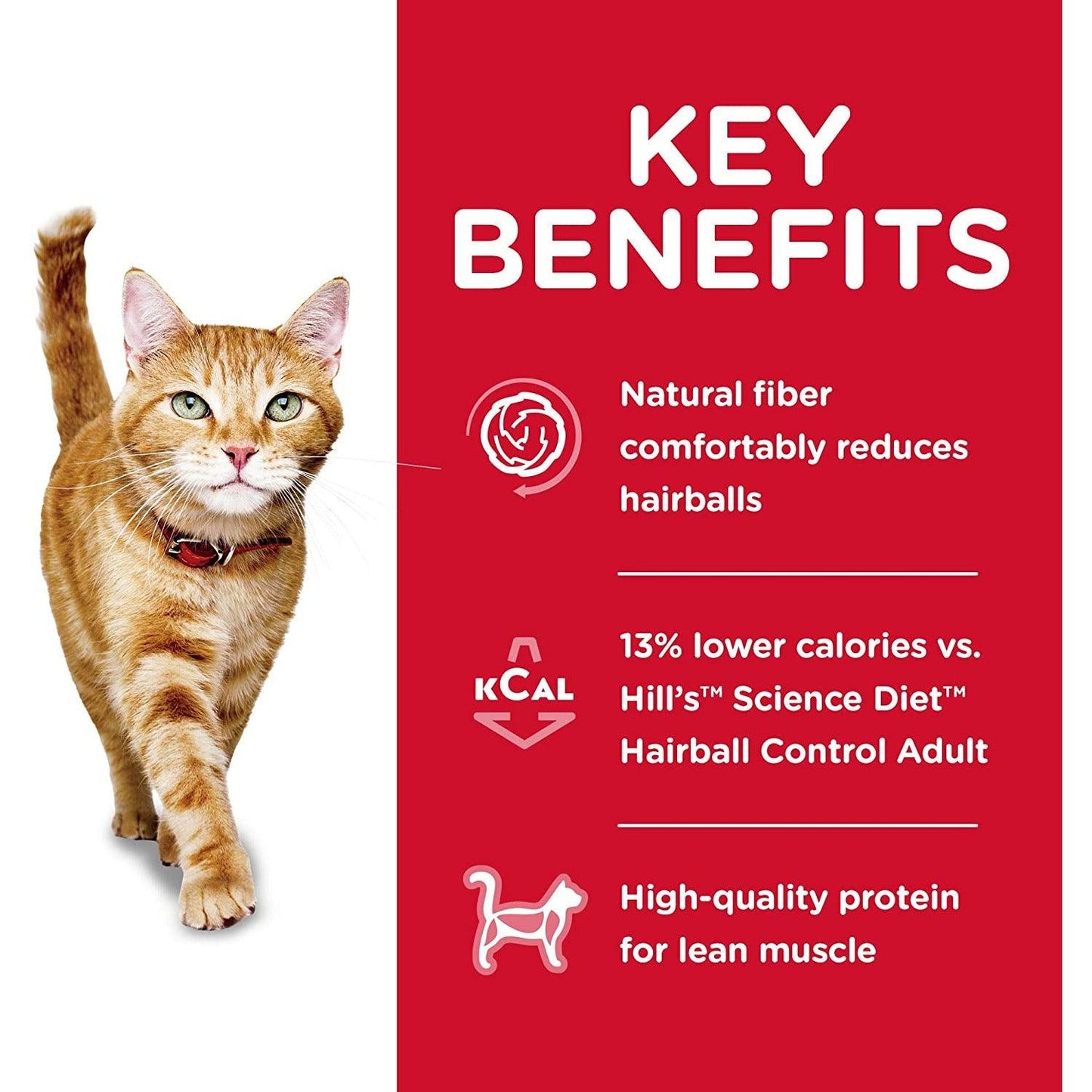 Hill's Science Diet Dry Cat Food, Adult, Hairball Control, Light for Healthy Weight & Weight Management, Chicken Recipe - 3.18 Kg - Cat Food - Hill's Science Diet - PetMax Canada