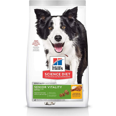 Hill's Science Diet Dry Dog Food, Adult 7+, Senior Vitality, Chicken & Rice Recipe - 5.67 Kg - Dog Food - Hill's Science Diet - PetMax Canada