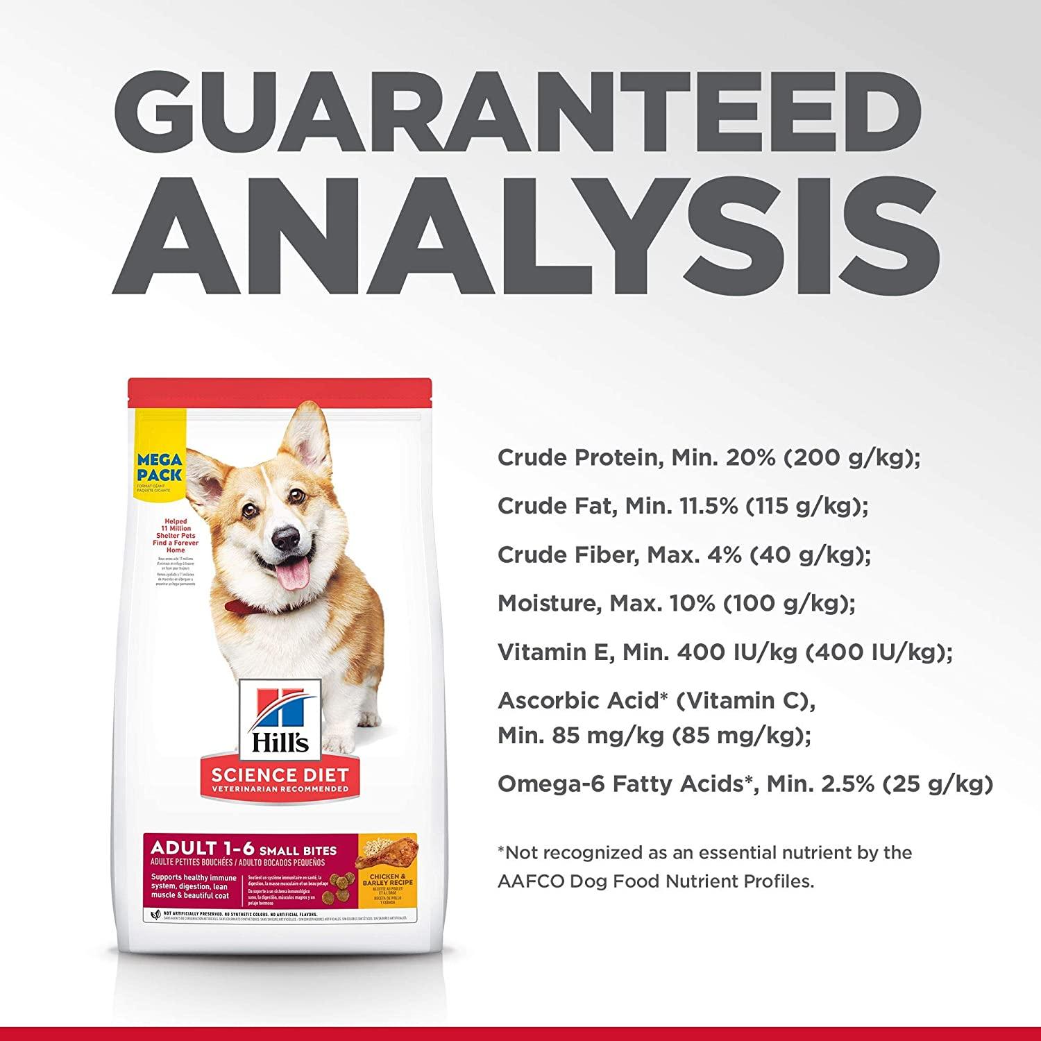 Hill's Science Diet Dry Dog Food Adult Small Bites Chicken & Barley Recipe - 2.27 Kg - Dog Food - Hill's Science Diet - PetMax Canada