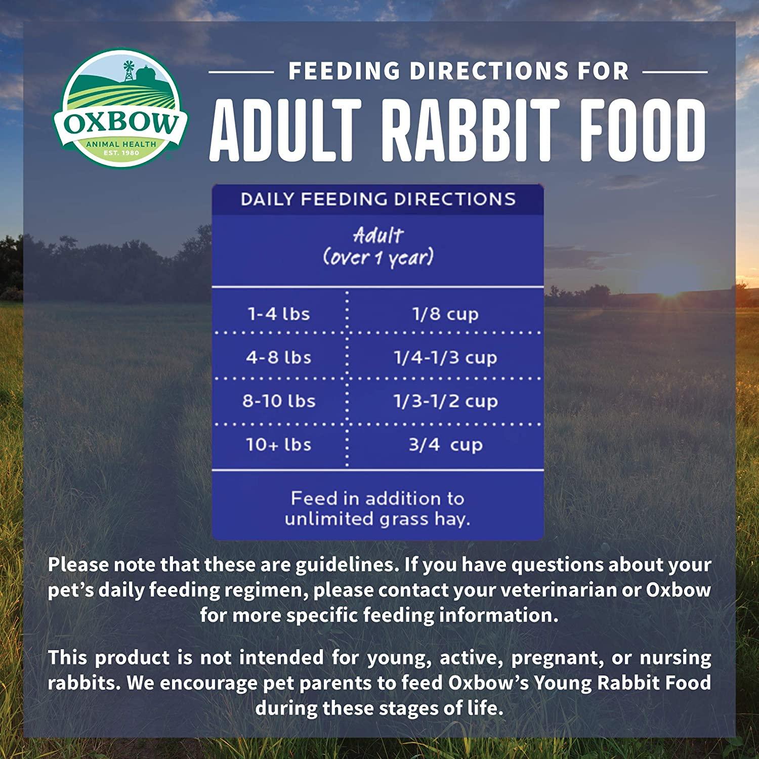 Oxbow adult outlet rabbit food