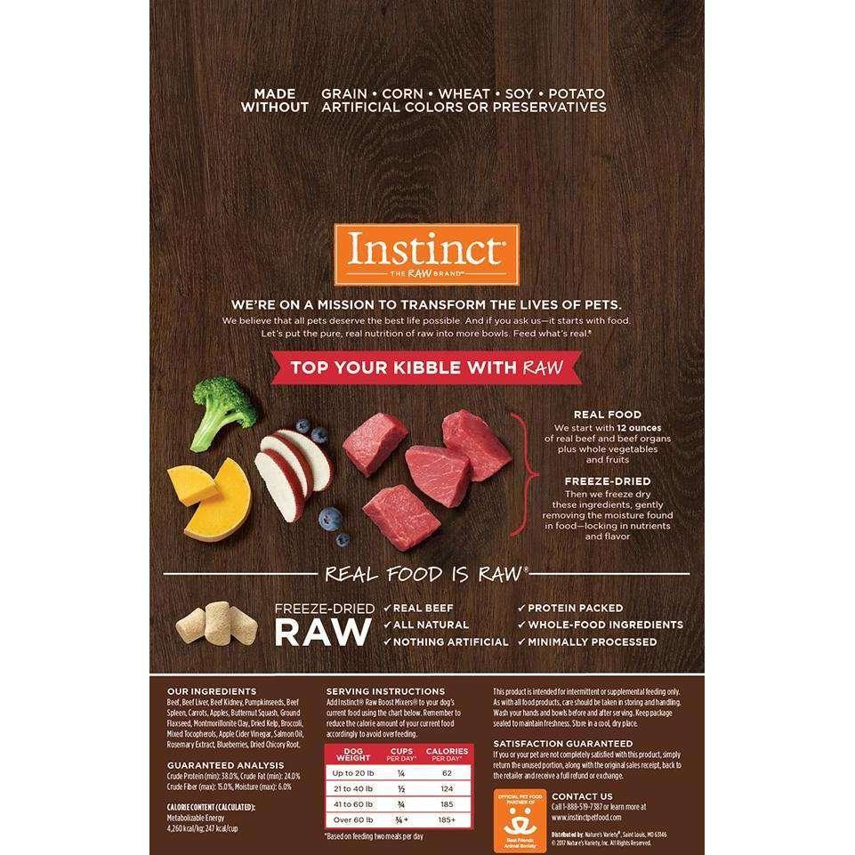 Instinct Raw Boost Freeze Dried Mixers Beef - 170g - Dog Food - Instinct - PetMax Canada