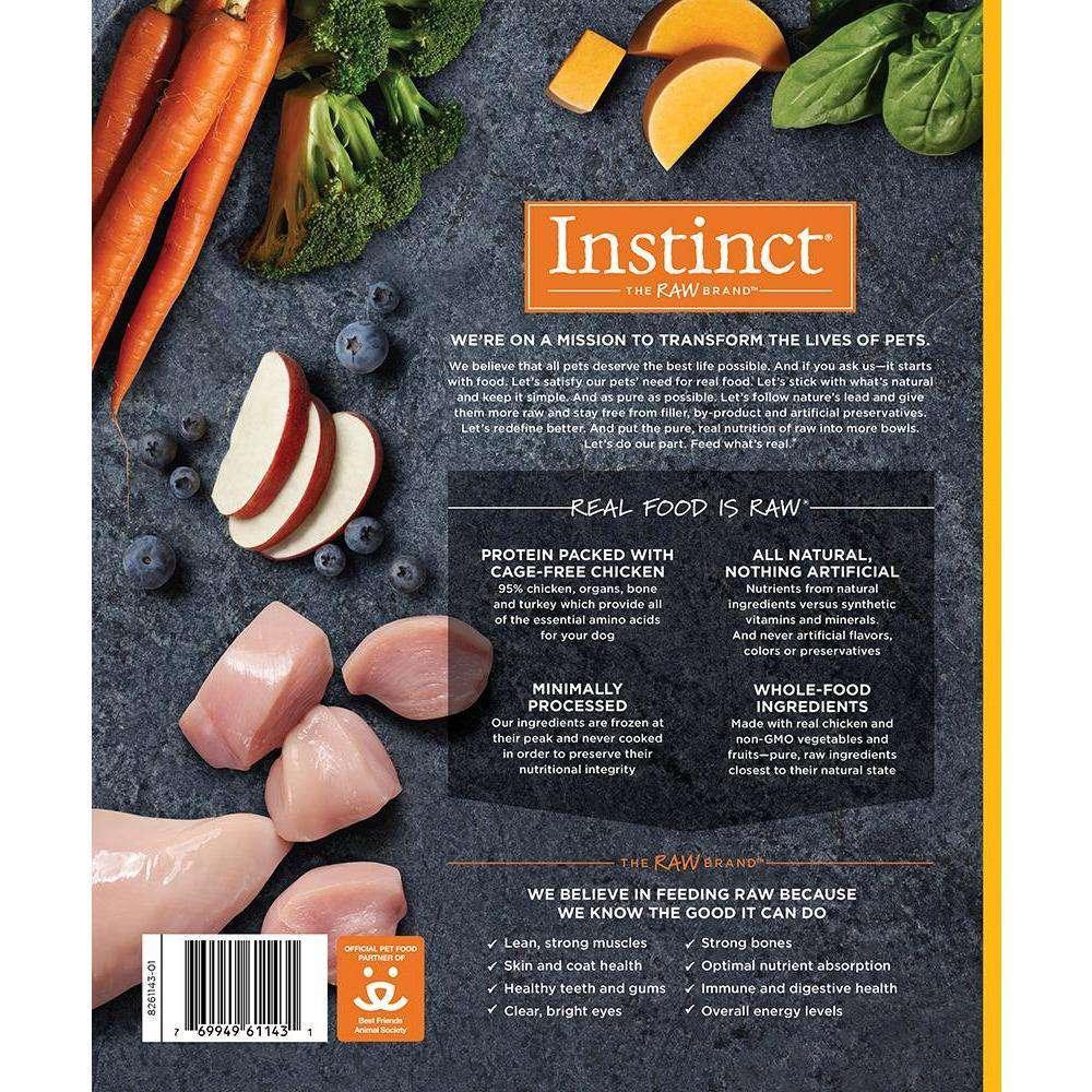 Instinct Raw Dog Food Frozen Chicken Bites - 227g - Raw Dog Food - Instinct - PetMax Canada