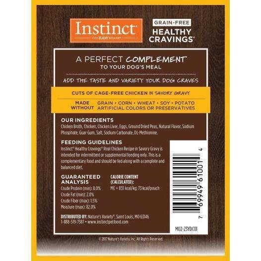 Instinct Wet Dog Food Healthy Cravings Pouches Tender Chicken - 85g - Canned Dog Food - Instinct - PetMax Canada