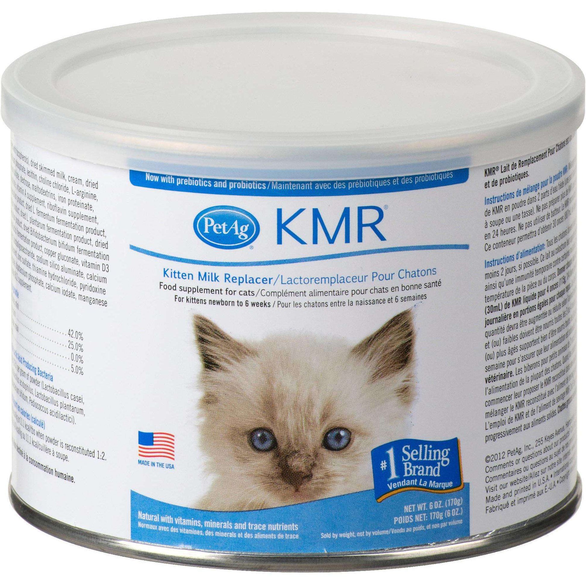 KMR Kitten Milk Replacement Powder - 170g - Cat Health Care - KMR - PetMax Canada