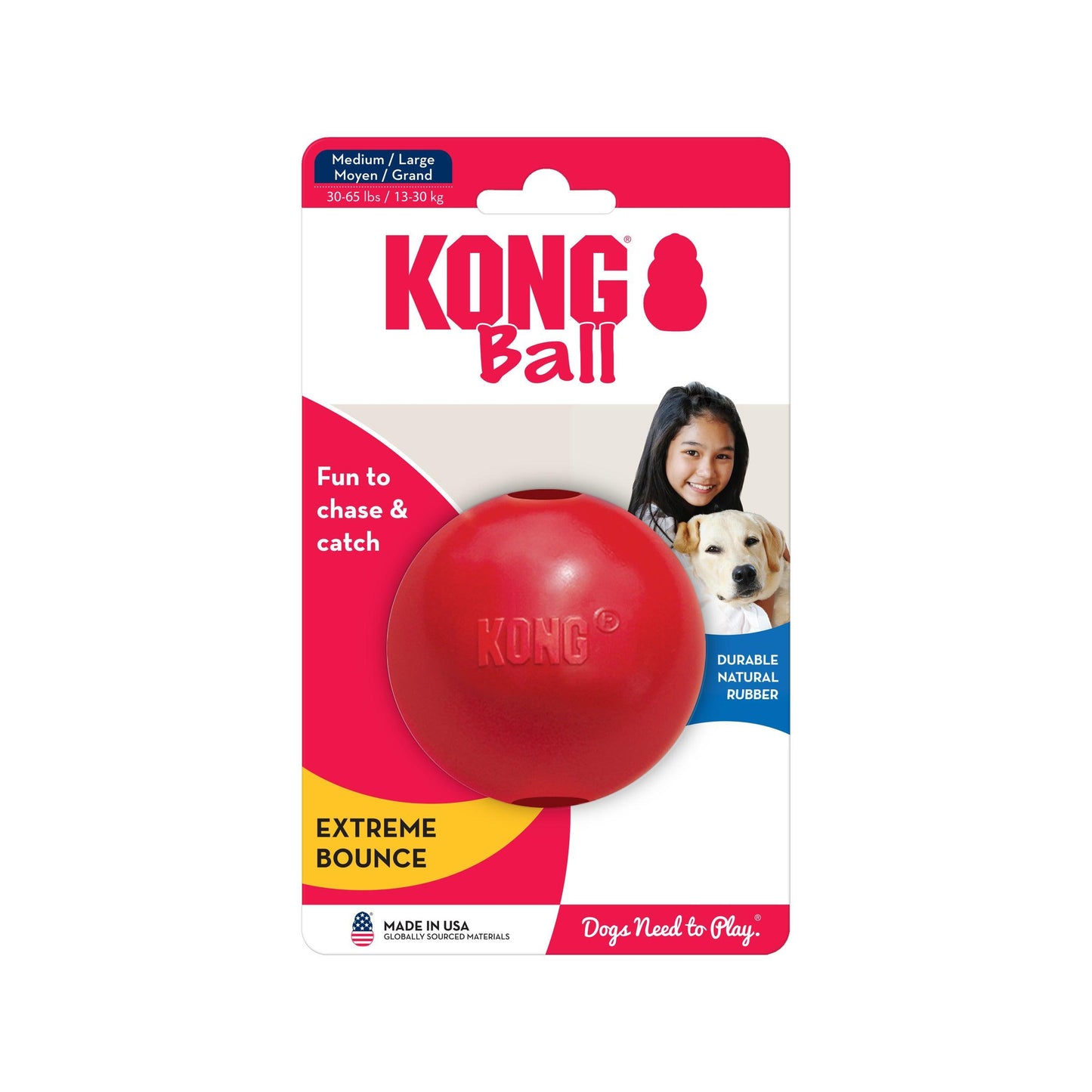 Kong Ball - Small - Dog Toys - Kong - PetMax Canada