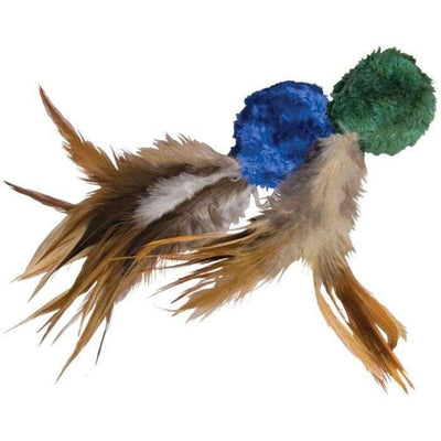 Kong Cat Naturals Crinkle Ball With Feathers - Default Title - Cat Toys - Kong - PetMax Canada