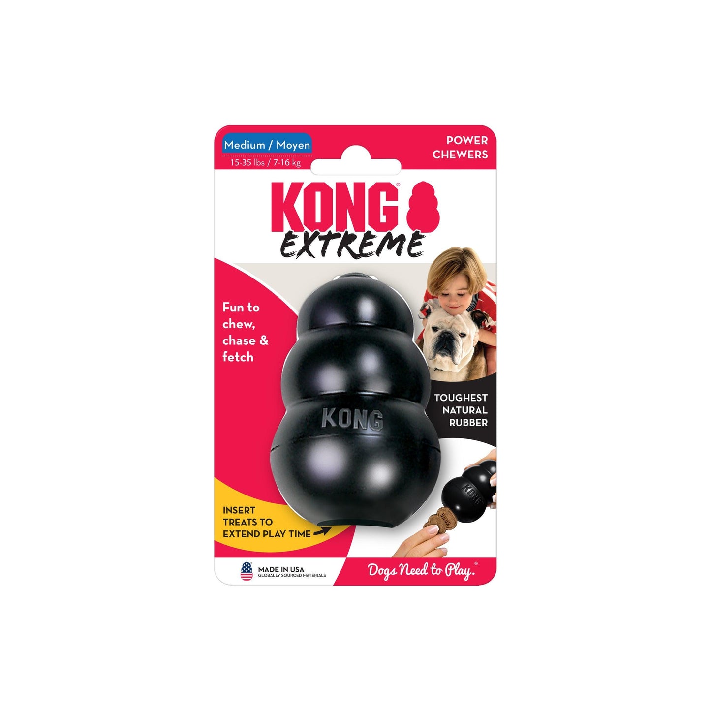 Kong Extreme - Medium - Dog Toys - Kong - PetMax Canada