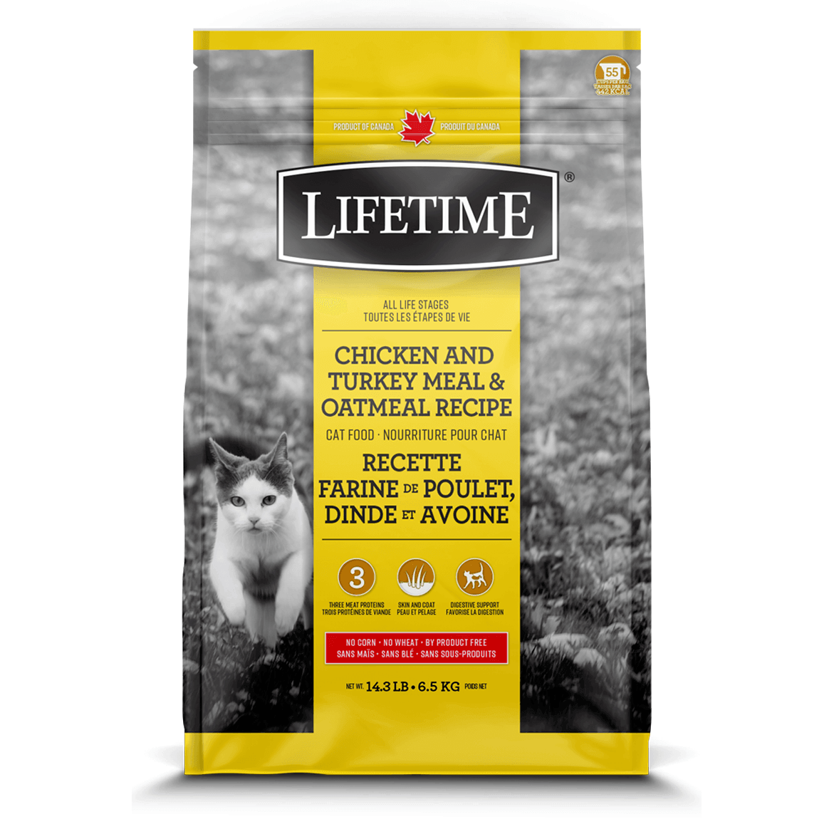 Lifetime Cat Food Chicken, Turkey & Oatmeal - 2.27 Kg - Cat Food - Lifetime - PetMax Canada