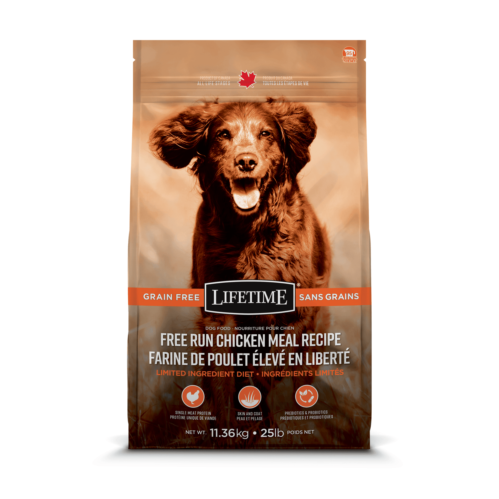 Lifetime Dog Grain Free Free-Run Chicken - 2.27 Kg - Dog Food - Lifetime - PetMax Canada