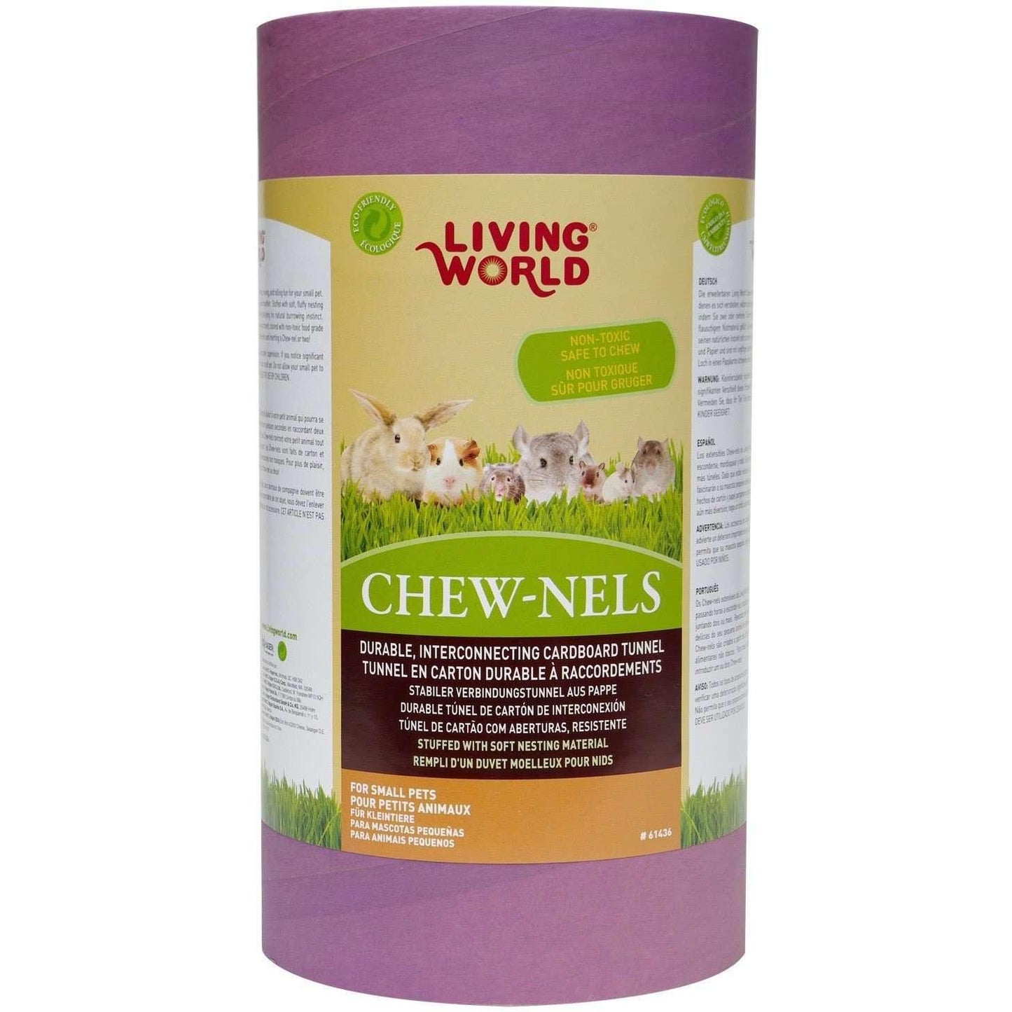 Living World Cardboard Chew-Nels With Nesting - Small - Small Animal Chew Products - Living World - PetMax Canada