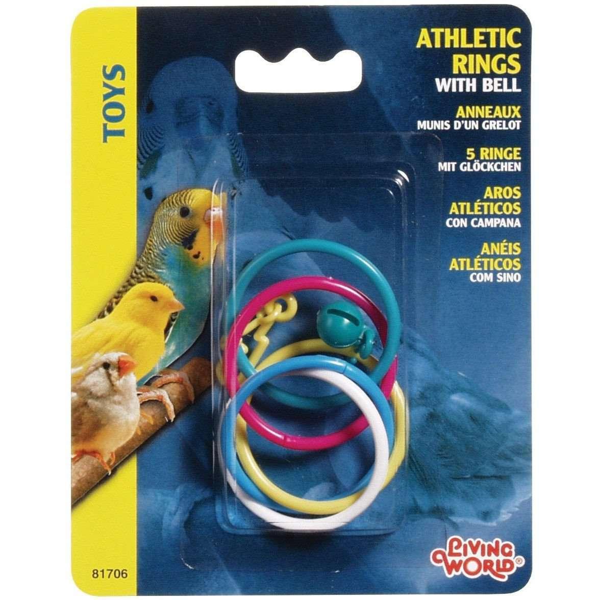 Living World Classic Athletic Rings With Bell - Default Title - Bird Toys - Living World - PetMax Canada