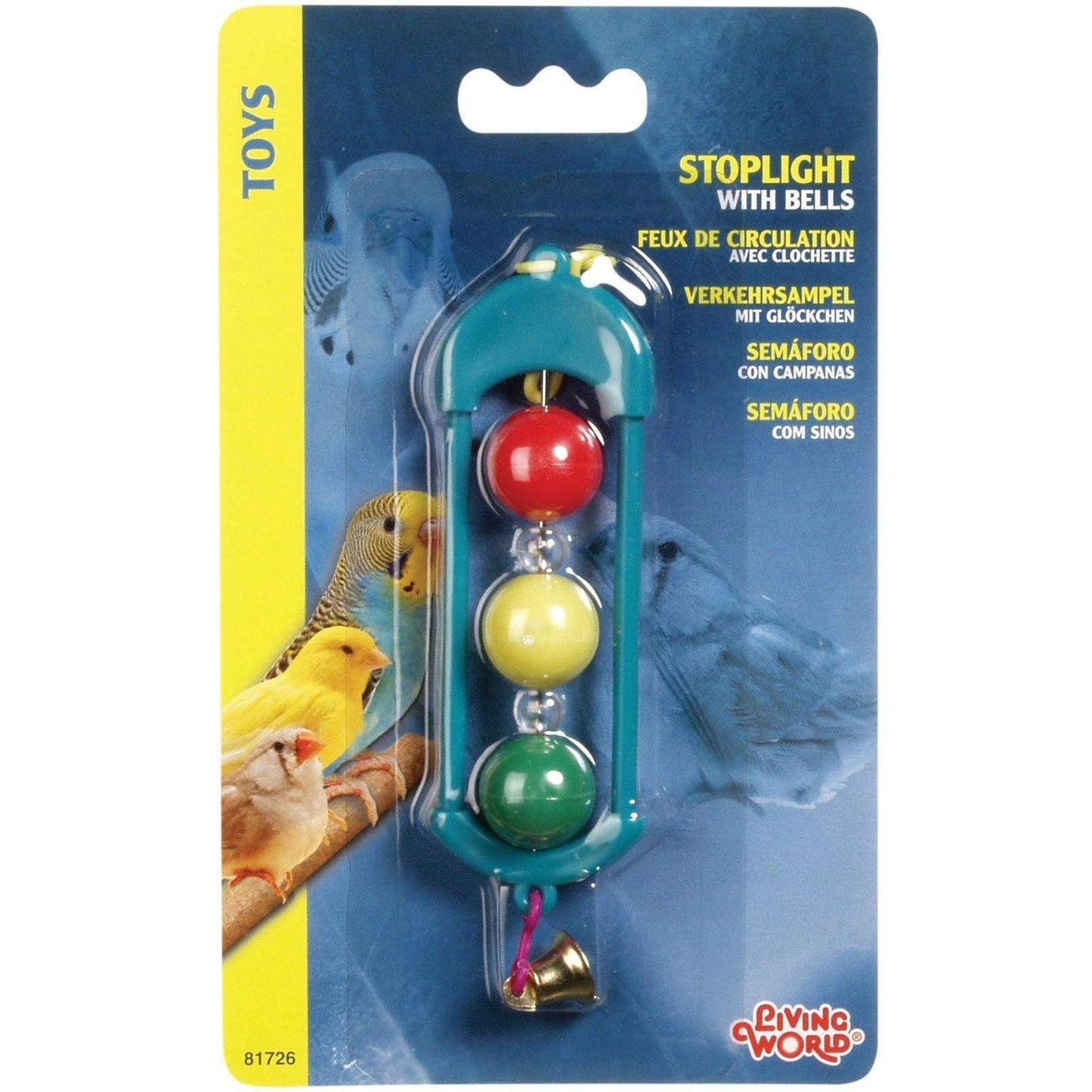 Living World Classic Heart Stoplight With Bells - Default Title - Bird Toys - Living World - PetMax Canada