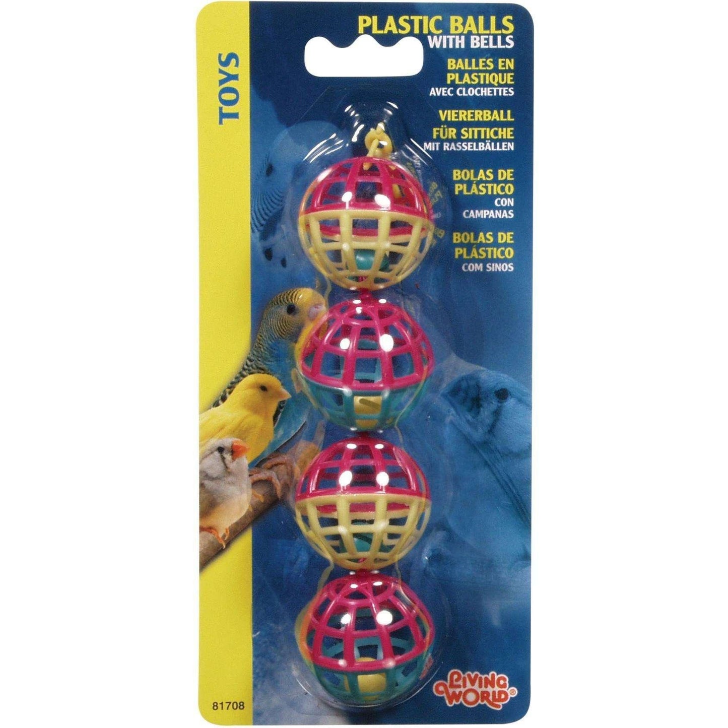 Living World Classic Plastic Balls - Default Title - Bird Toys - Living World - PetMax Canada