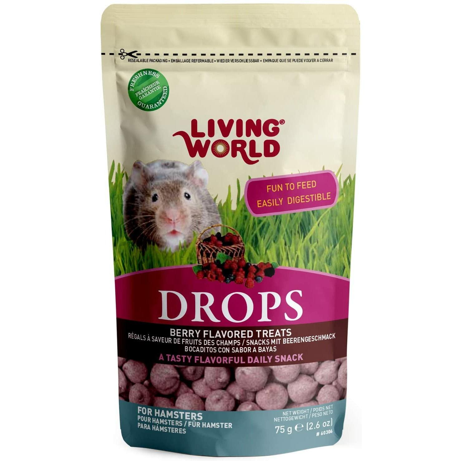 Living World Hamster Treat Field Berry Flavour - 75g - Small Animal Food Treats - Living World - PetMax Canada