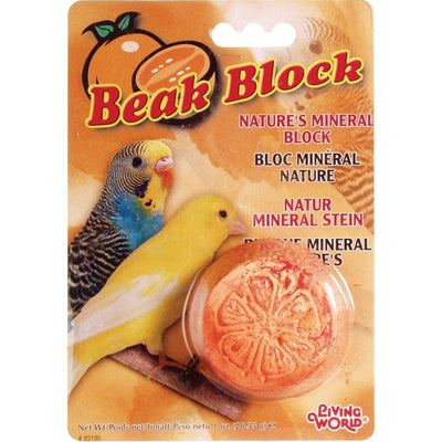 Living World Mineral Block Orange - Default Title - Bird Treats - Living World - PetMax Canada