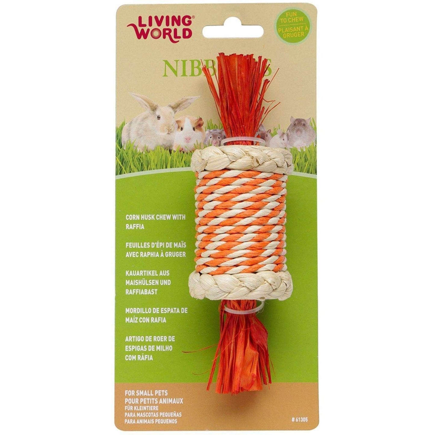 Living World Nibblers Candy Corn Husk Chew - Default Title - Small Animal Chew Products - Living World - PetMax Canada
