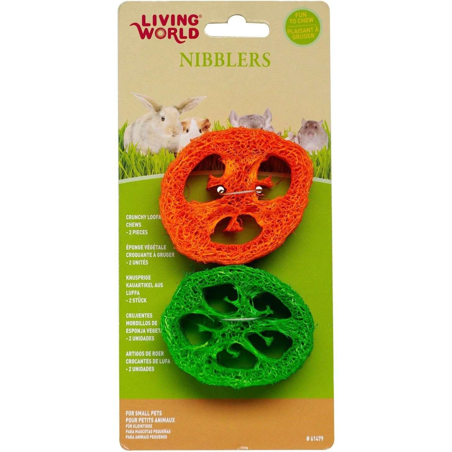 Living World Nibblers Slices Loofah Chews - Default Title - Small Animal Chew Products - Living World - PetMax Canada