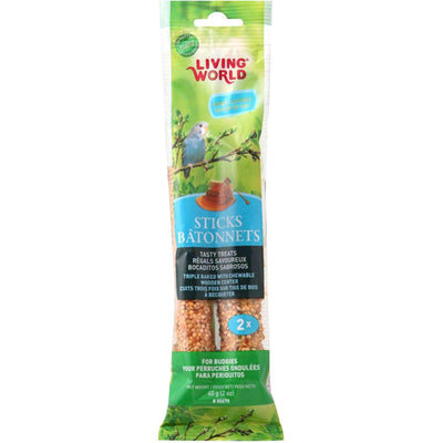 Living World Parakeet Honey Stick - 2 Pack - Bird Treats - Living World - PetMax Canada